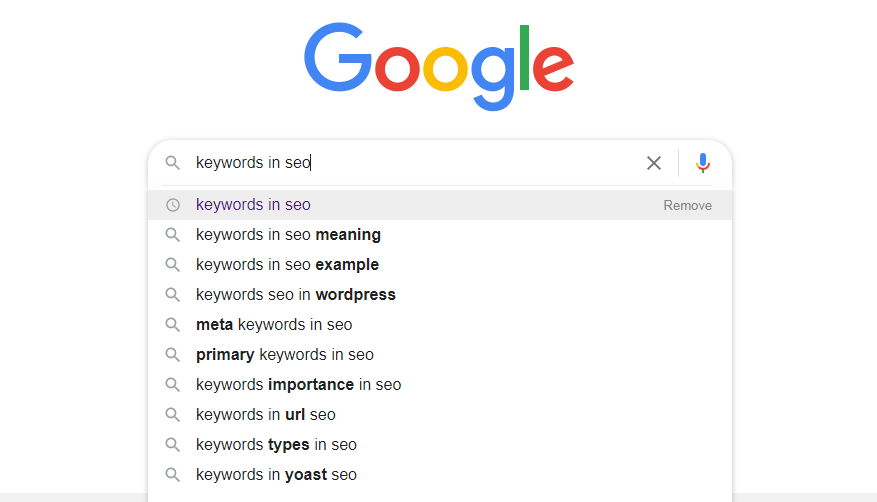 Keyword in SEO